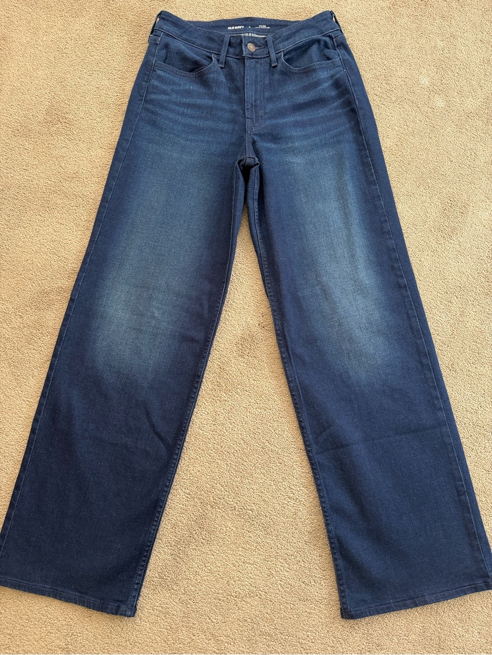 Old Navy Dark Wash Women’s High Rise Wide Jeans
